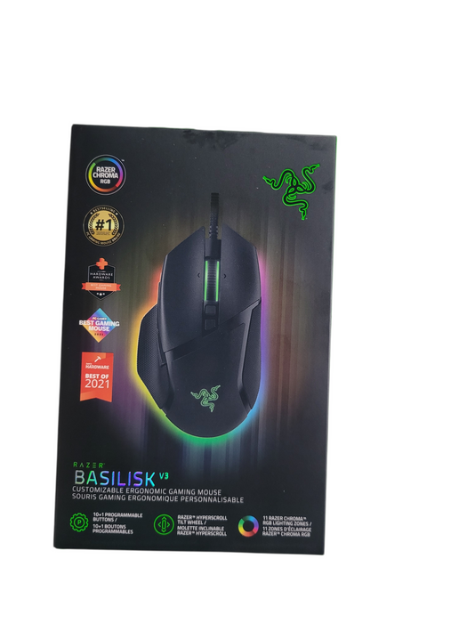 Razer Basilisk V3 Wired Gaming Mouse RBG Lighting