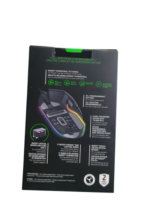Razer Basilisk V3 Wired Gaming Mouse RBG Lighting