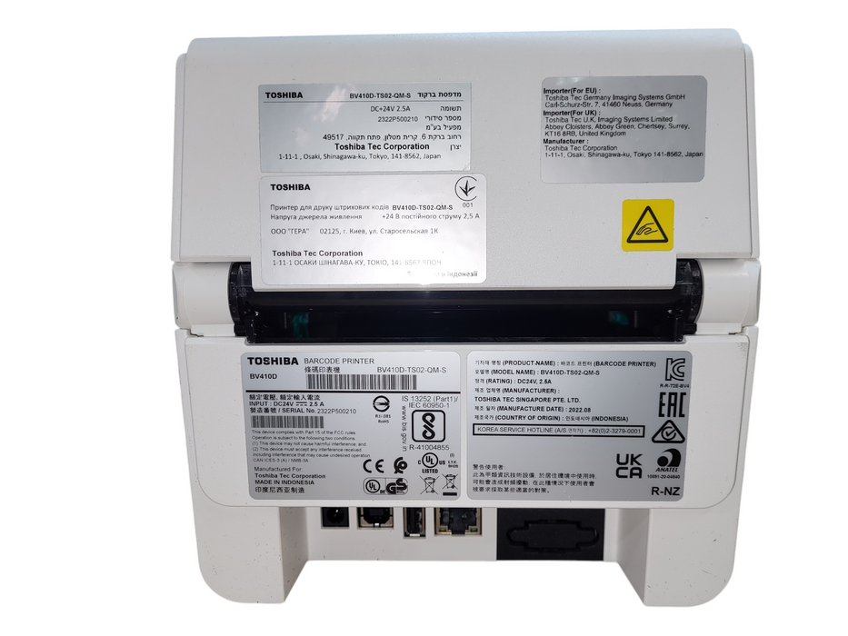 Toshiba BV410D Barcode Printer