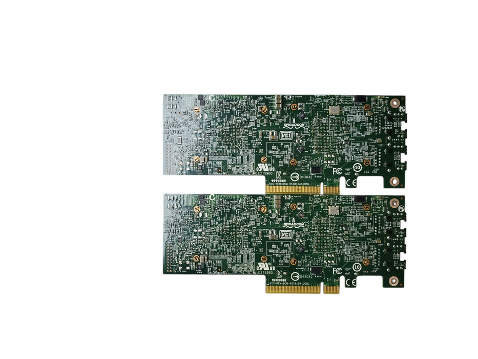 Lot 2x Dell Broadcom 0HN10N Dual-Port 10Gbe Ethernet PCIe Network Adapter