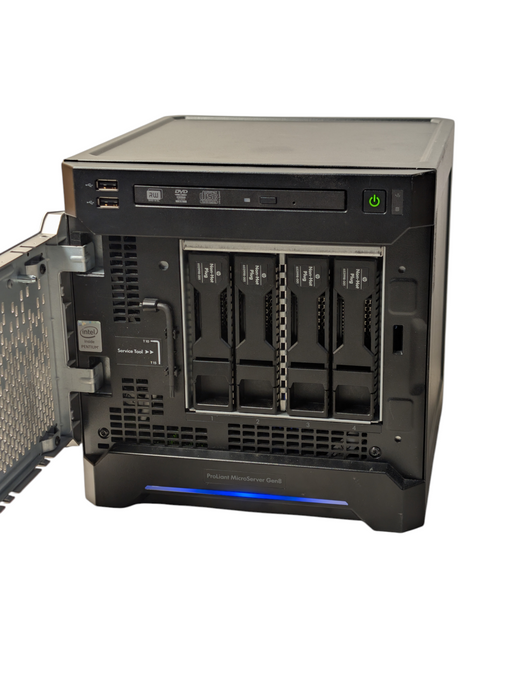 HP ProLiant MicroServer Gen8 Intel Pentium G2020T 8GB RAM 4x 2TB HDDs