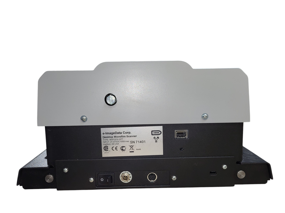 e-Image Data ScanPro 2000 Microfilm Scanner MSPGDX-SP7 No AC