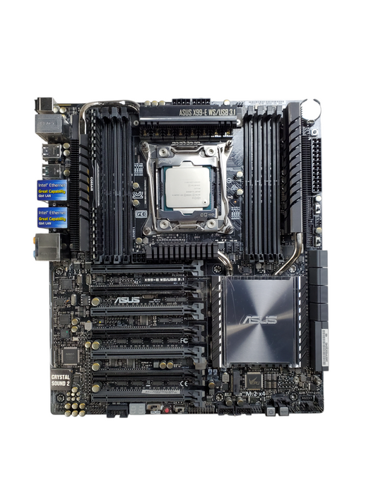 Asus X99-E WS/USB 3.1 Motherboard - Xeon E5-2620 v3, 8GB DDR4 - No I/O Shield