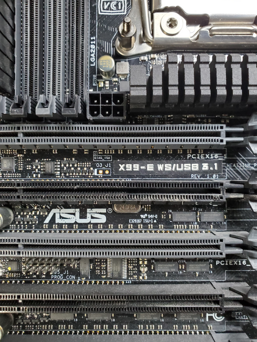 Asus X99-E WS/USB 3.1 Motherboard - Xeon E5-2620 v3, 8GB DDR4 - No I/O Shield