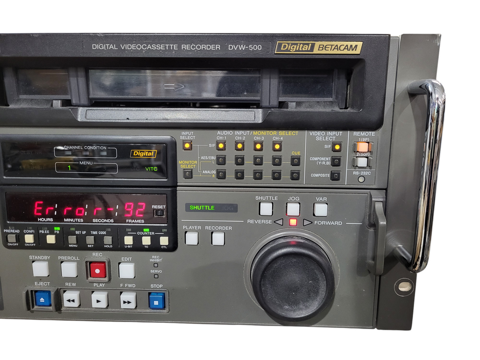 Sony DVW-500 Digital Betacam Videocassette Recorder READ
