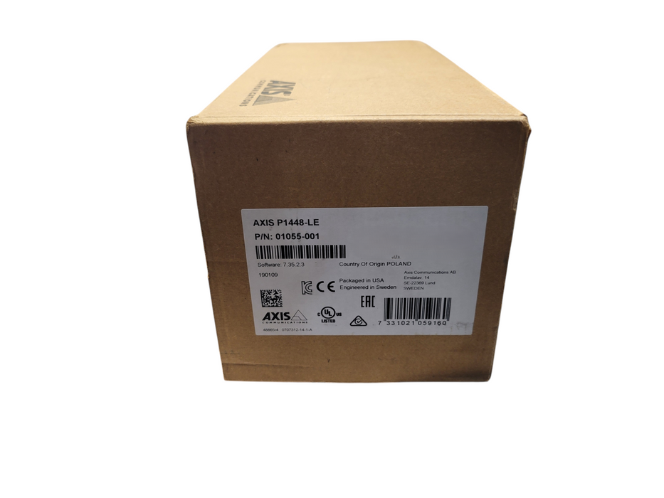 AXIS P1448-LE 4K Ultra HD 8MP 16:9 Indoor/Outdoor Security Network Camera