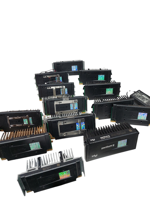 Bundle of Pentiums 2's & 3's 450/512/100/2.0V S1 SL35D & SL3F7 13 of them Total