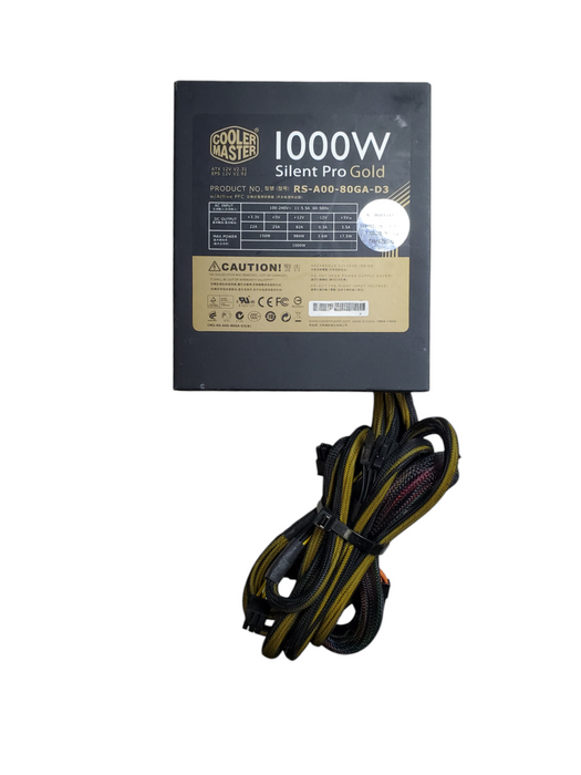 Cooler Master Silent Pro Gold 1000W (RS-A00-80GA-D3) Desktop Power Supply