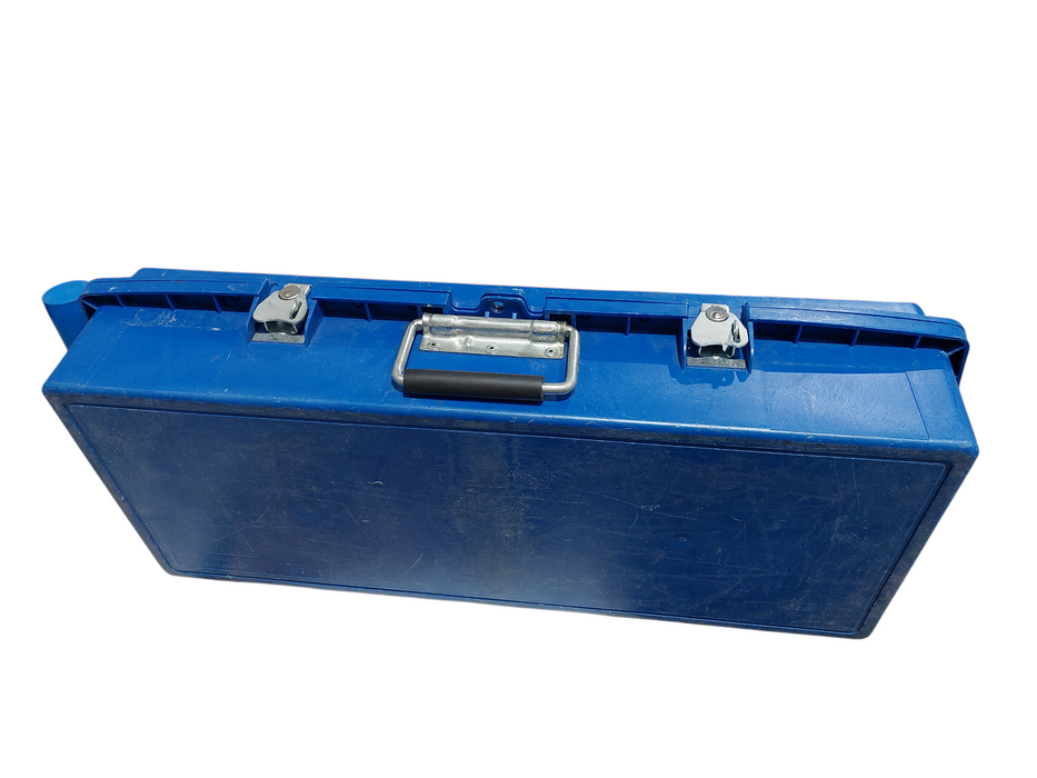 Blue Hard Case Lockable 25"x10"x6" for Tapes or Drives / HDD's Removable