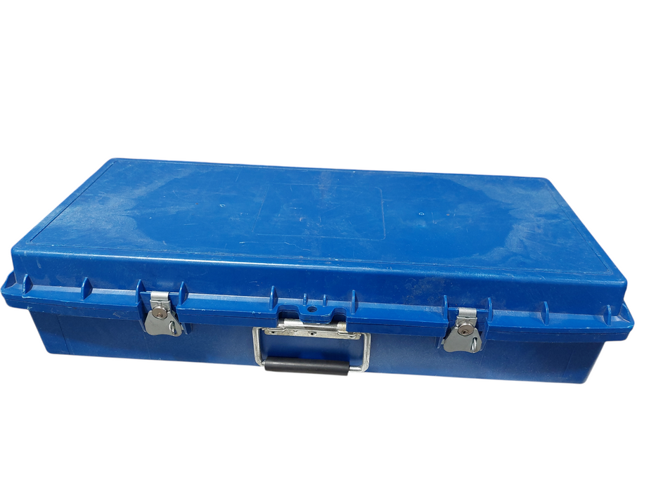 Blue Hard Case Lockable 25"x10"x6" for Tapes or Drives / HDD's Removable