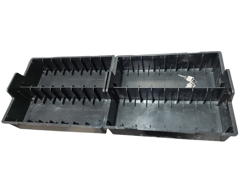 Blue Hard Case Lockable 25"x10"x6" for Tapes or Drives / HDD's Removable