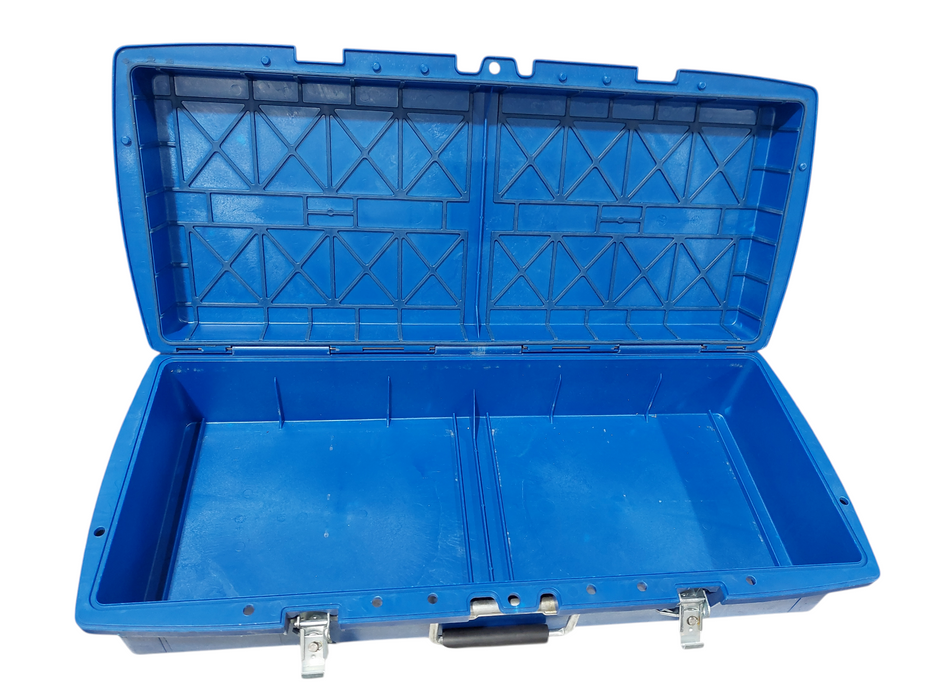 Blue Hard Case Lockable 25"x10"x6" for Tapes or Drives / HDD's Removable