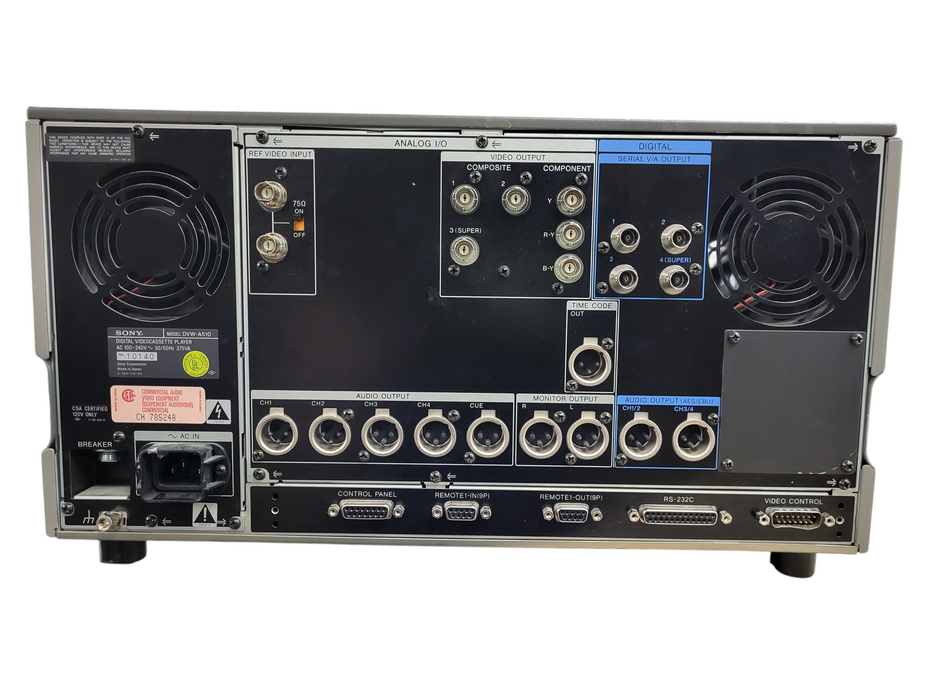 Sony DVW-510 Digital Betacam Digibeta Player READ