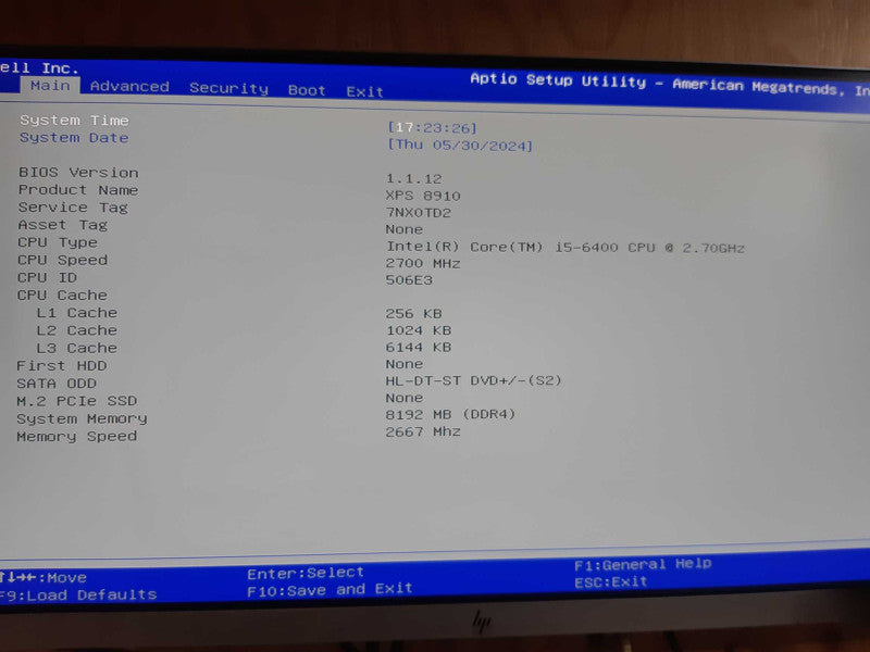 Dell XPS 8910 Desktop i5-6400 2.7GHz 8 GB DDR4, No HDD/SSD