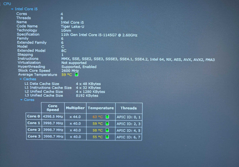 Dell Latitude 7420 i5-1145G7 16GB 256SSD BIOS Lock READ!  Lap200