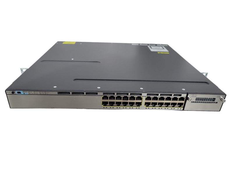 CISCO Ws-C3750x-24P-E Vo4 24 Ports POE+ Network Switch ws-c3750x-24p-e !