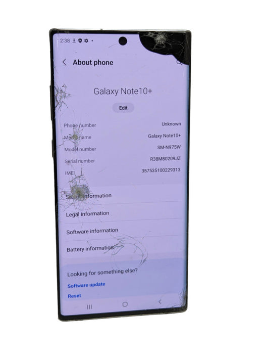 Samsung Galaxy Note10+ SM-N975W 256GB UNLOCKED PLEASE READ  Q-