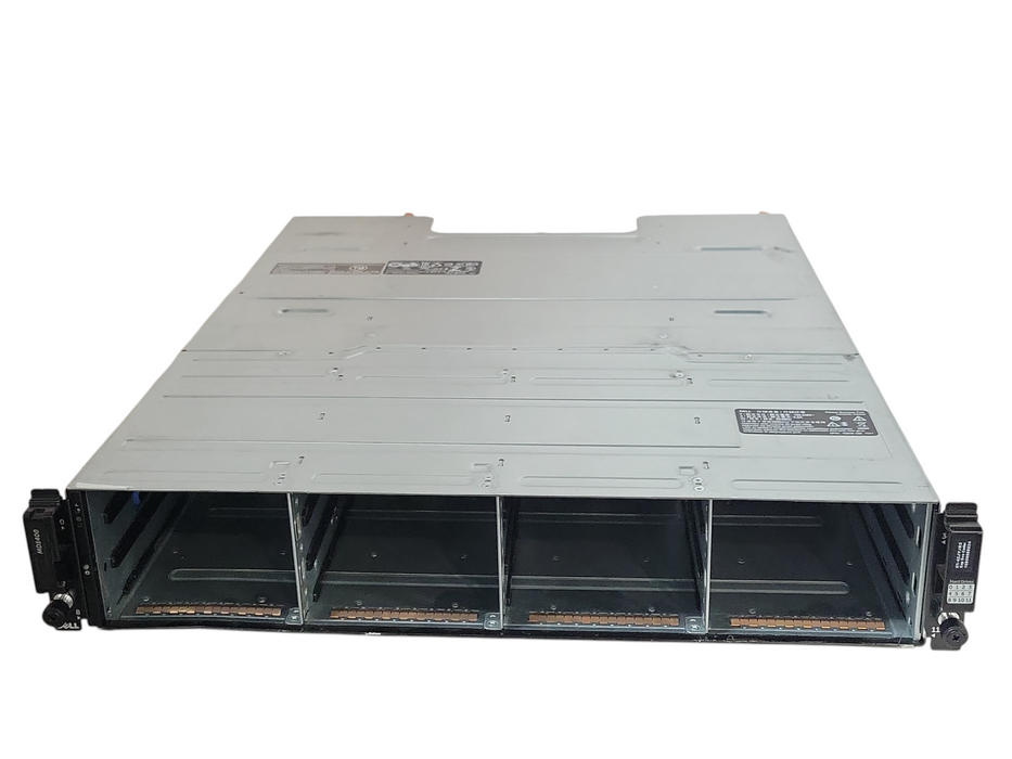 Dell PowerVault Storage MD1400 w/ 2x 12G-SAS-4 Controllers 2x 600W PSUs NO HDDs