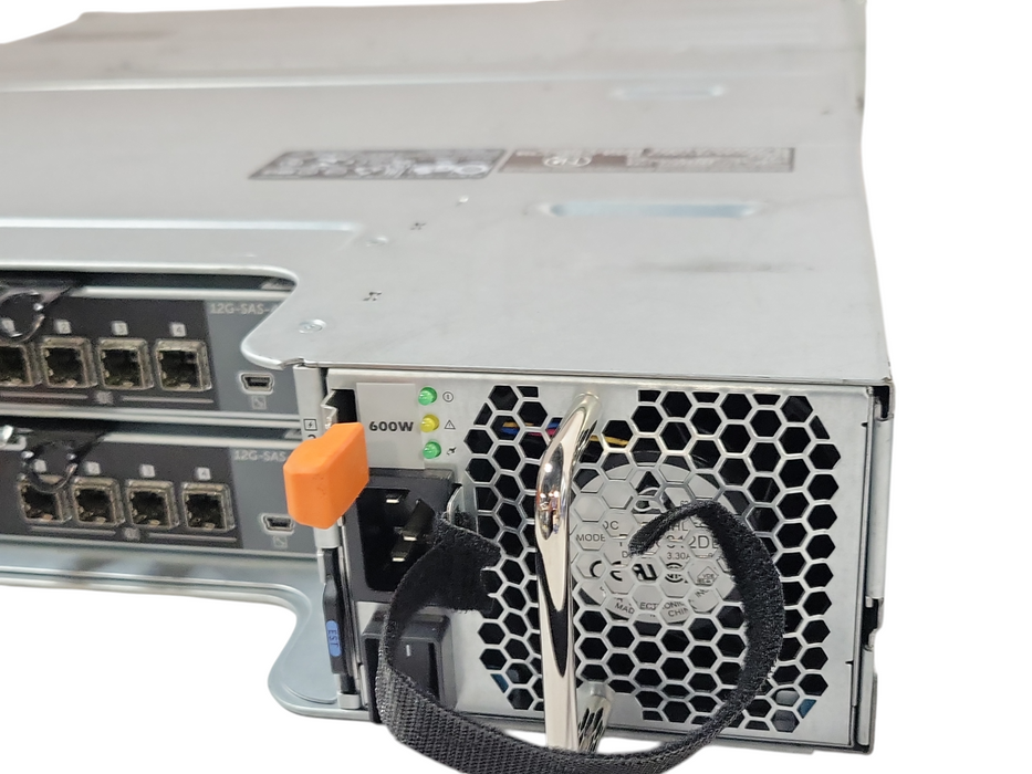 Dell PowerVault Storage MD1400 w/ 2x 12G-SAS-4 Controllers 2x 600W PSUs NO HDDs