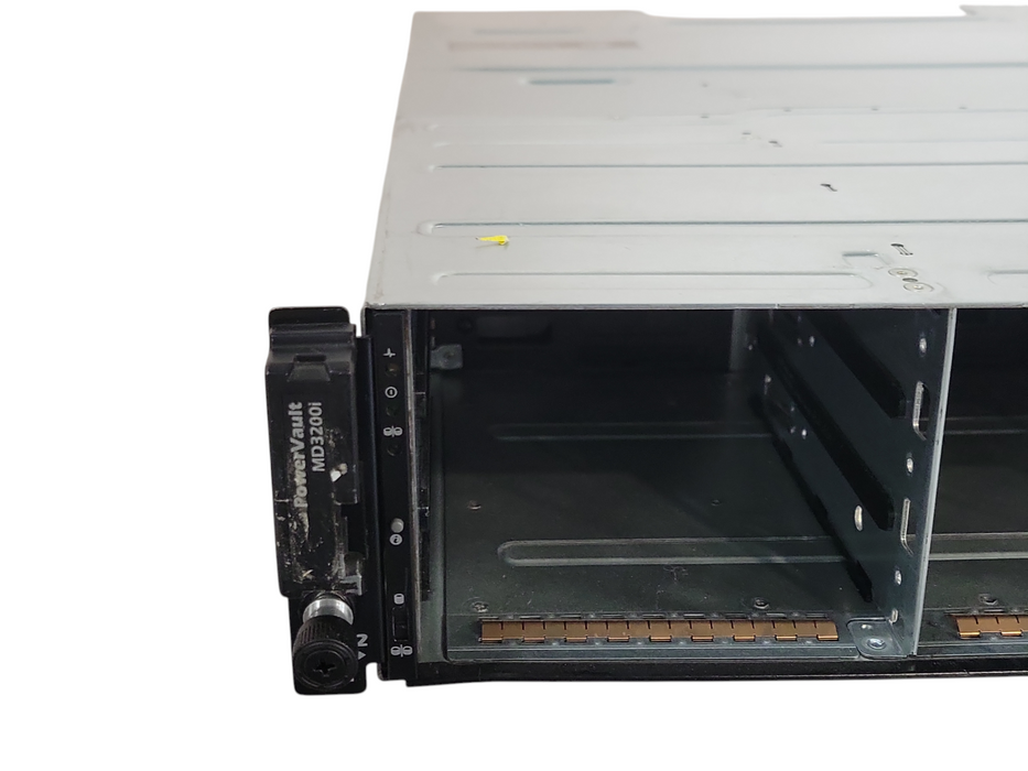 Dell PowerVault MD3200i storage array 2x MD32 iSCSI Controllers 2x 600w, READ