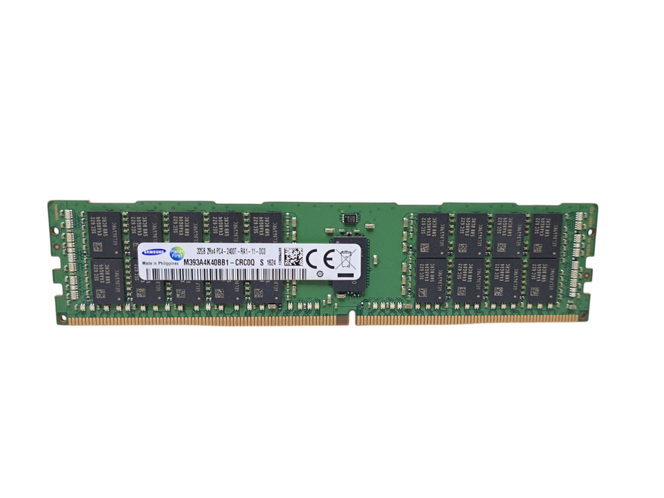 Samsung 32GB 2Rx4 PC4-2400T-RA1 DDR4 Server Memory M393A4K40BB1-CRC0Q