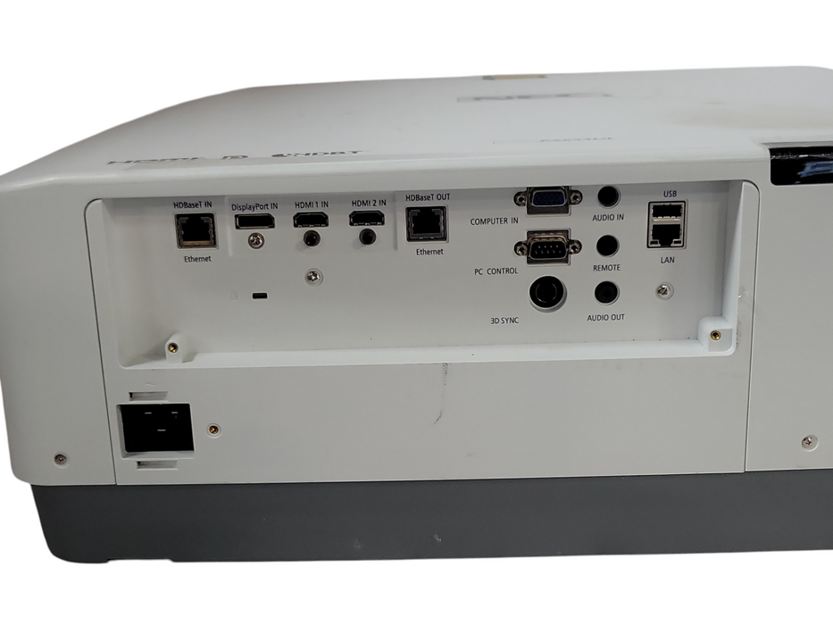 NEC NP-PA653UL 6500-Lumen Laser Projector 1261 Light hours, tested to power on