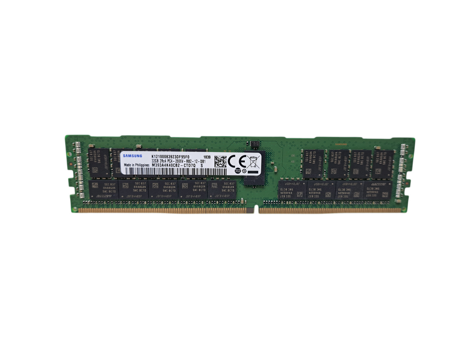Samsung 32GB 2Rx4 PC4-2666V-RB2 DDR4 Server Memory M393A4K40CB2-CTD