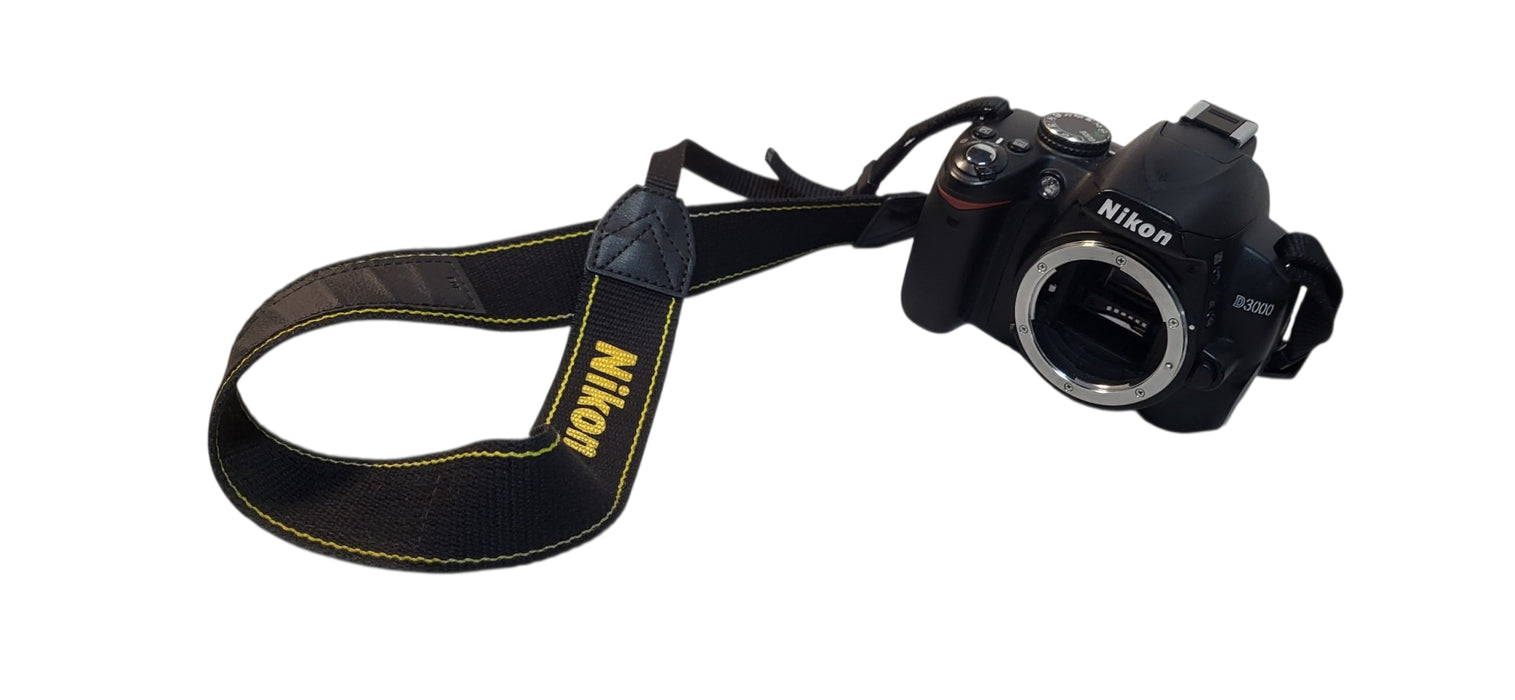 Nikon D3000 10MP APS-C DSLR, Camera | No Battery/Lens