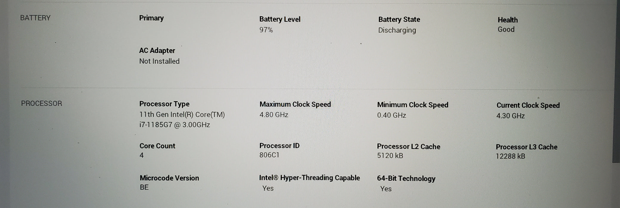 Dell Latitude 7320 Core i7-1185G7 3.0G0Hz 16GB RAM 256GB SSD
