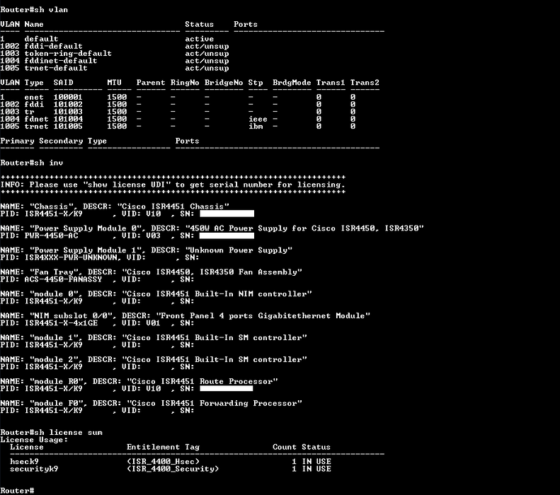 Cisco ISR 4451-X Integrated Services Router