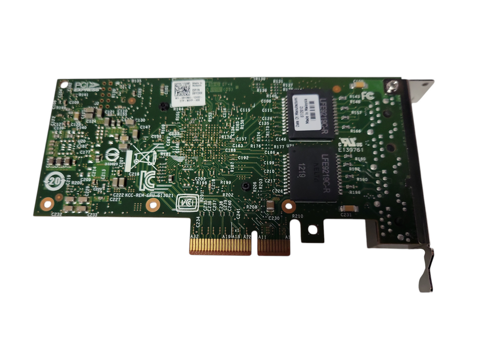 Dell Intel I350-T4 4x 1GbE RJ45 PCIe Adapter Card 9YD6K T34F4 LP