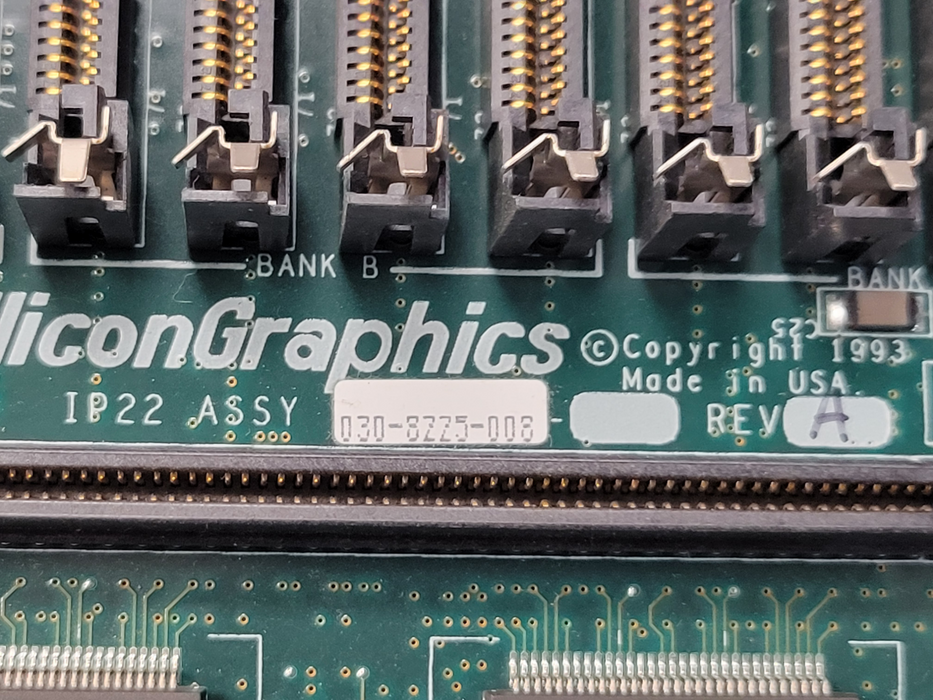 SGI / Silicon Graphics Indigo 2 Motherboard - 030-8225-008