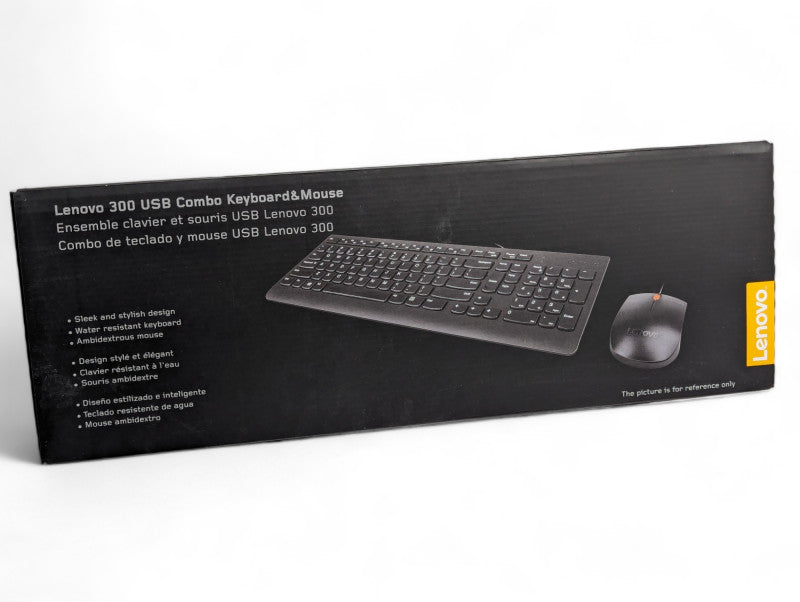 Brand New Lenovo 300 USB Combo Keyboard and Mouse US English  Q-