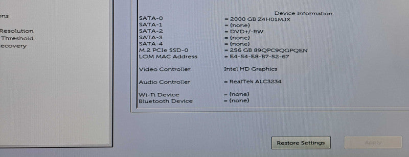 Dell OptiPlex 7070 | i7-9700 @ 3.00GHz 8-Core, 16GB DDR4, 256GB NVMe, 2TB HDD