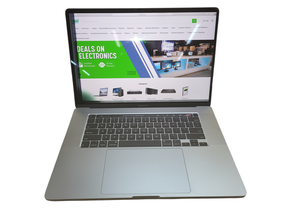 Apple MacBook Pro Touchbar 16" 2019 i7-9750H 32GB DDR4 1TB SSD 5500M GPU READ