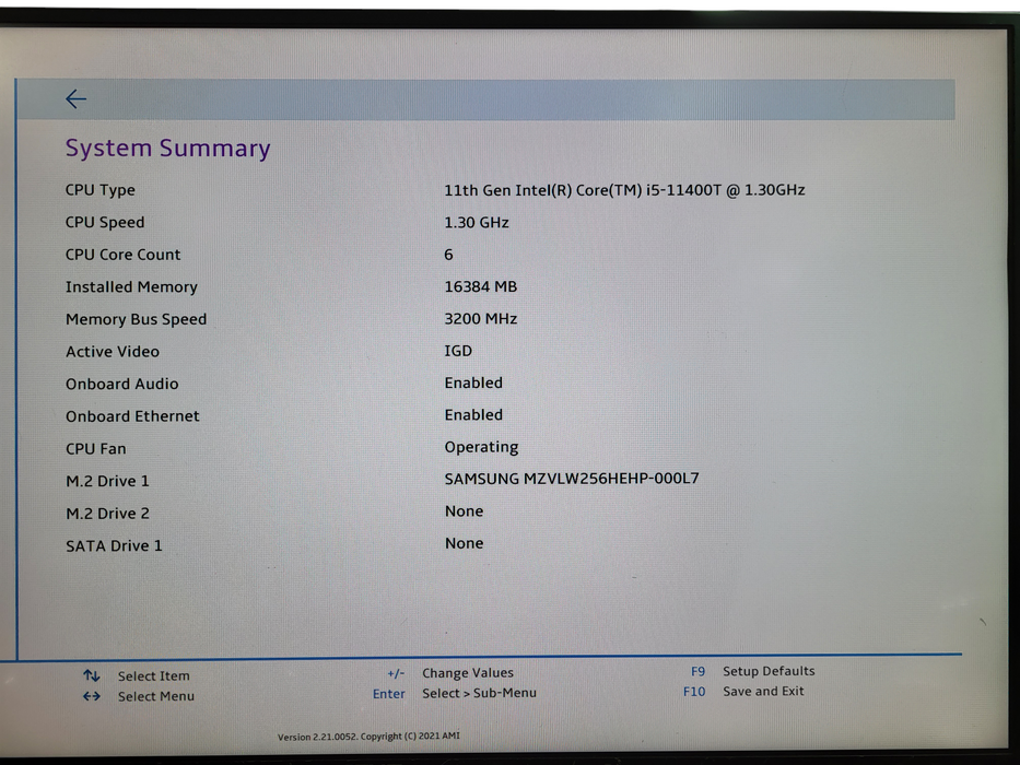 Lenovo M70q Gen 2 | Core i5-11400T @1.30GHz, 16GB DDR4, 256GB NVMe, Wi-Fi 6