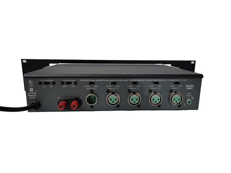 Vintage Shure M267 / Portable 6 Channel Mic-Line Mixer /