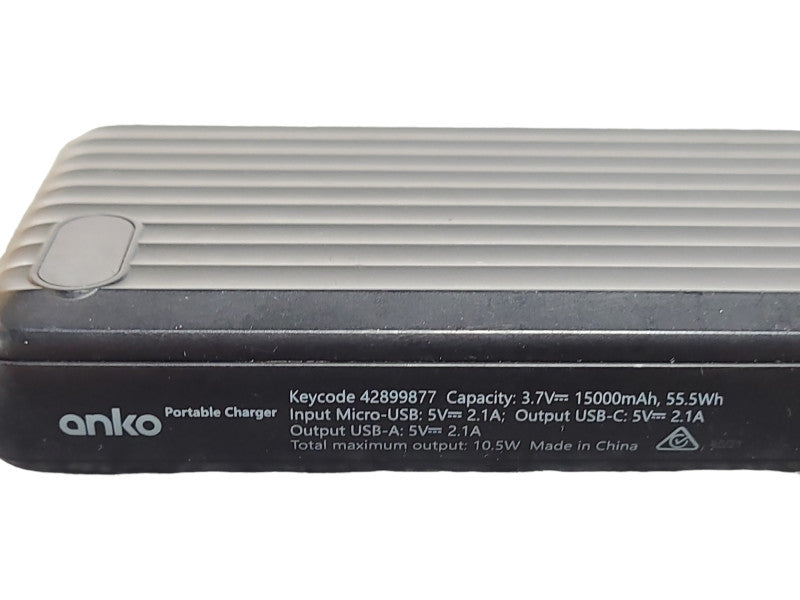 Anko portable charger, 15000mAH