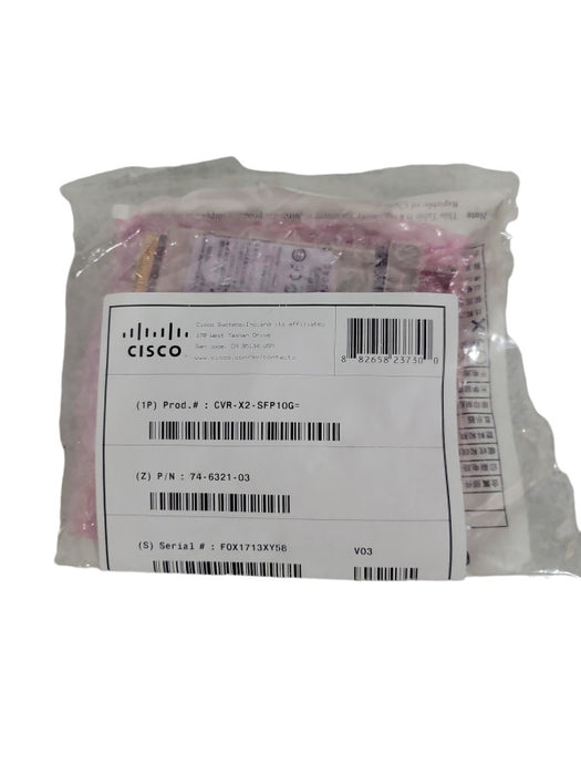 NEW Cisco CVR-X2-SFP10G 74-6321-03 X2 To SFP Adapter TenGig Converter Module !