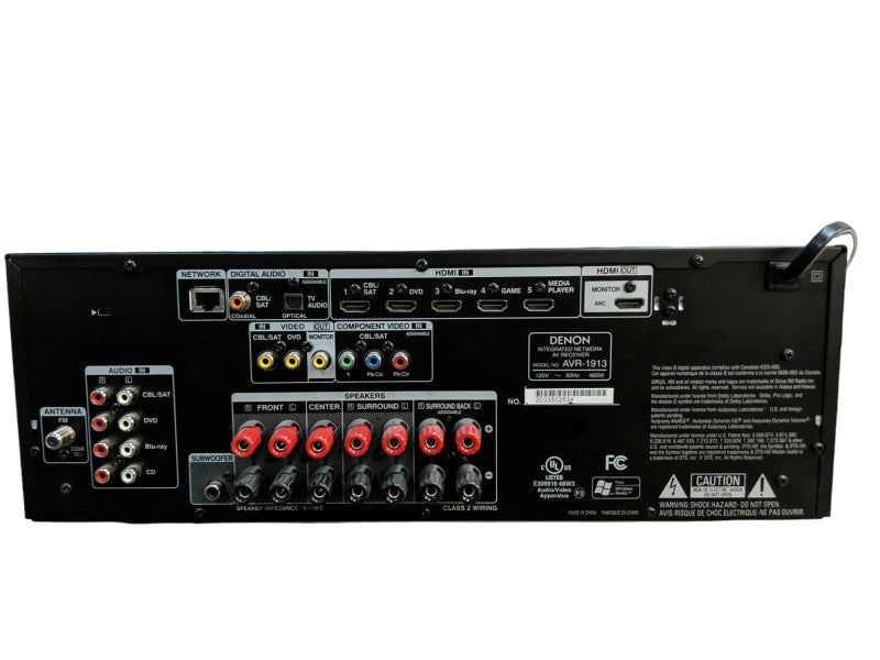 Denon AVR-1913 HDMI 7.1 Channel Integrated Network AV Receiver