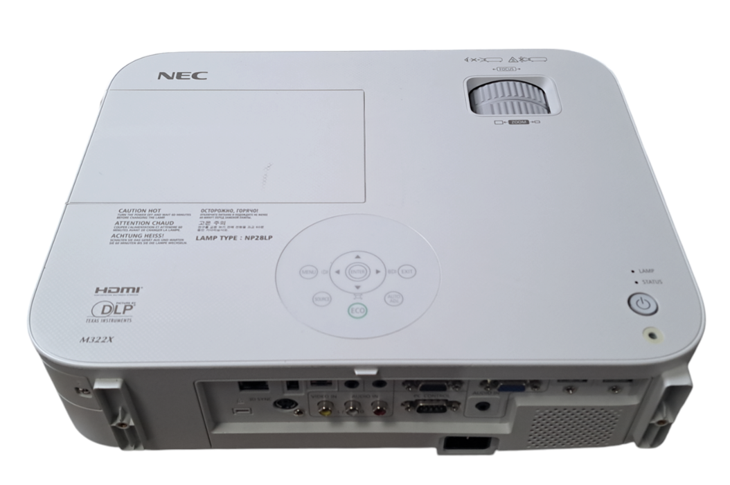 NEC M322X 3200 Lumen Projector | VGA/HDMI | NP28LP Lamp