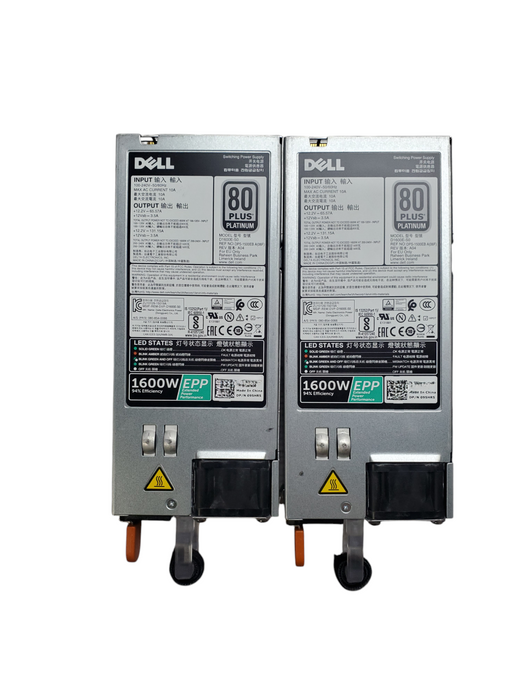 Lot 2x Dell 095HR5 1600W Server Power Supply - D1600E-S0