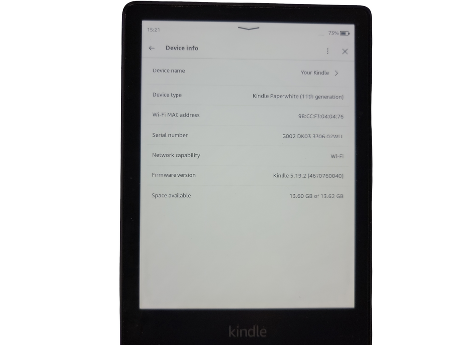 Amazon Kindle Paperwhite 11th gen 16gb wifi