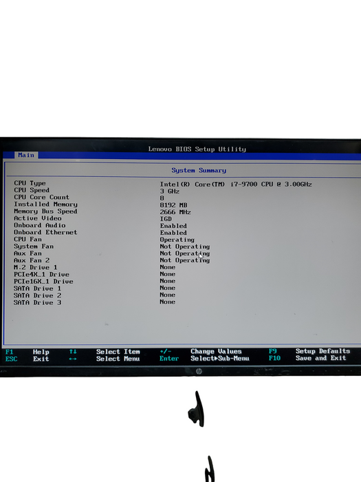 Lenovo ThinkCentre M720s SFF Intel Core I7-9700 8GB RAM NO-HDD/SSD