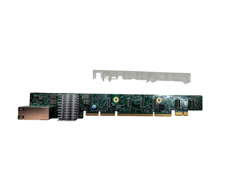 Supermicro AOC-URN6-I2XT 1U Ultra 2-port 10G RJ45, 6 NVME ports, Intel X540 + 6x OCULink NVMe Cables