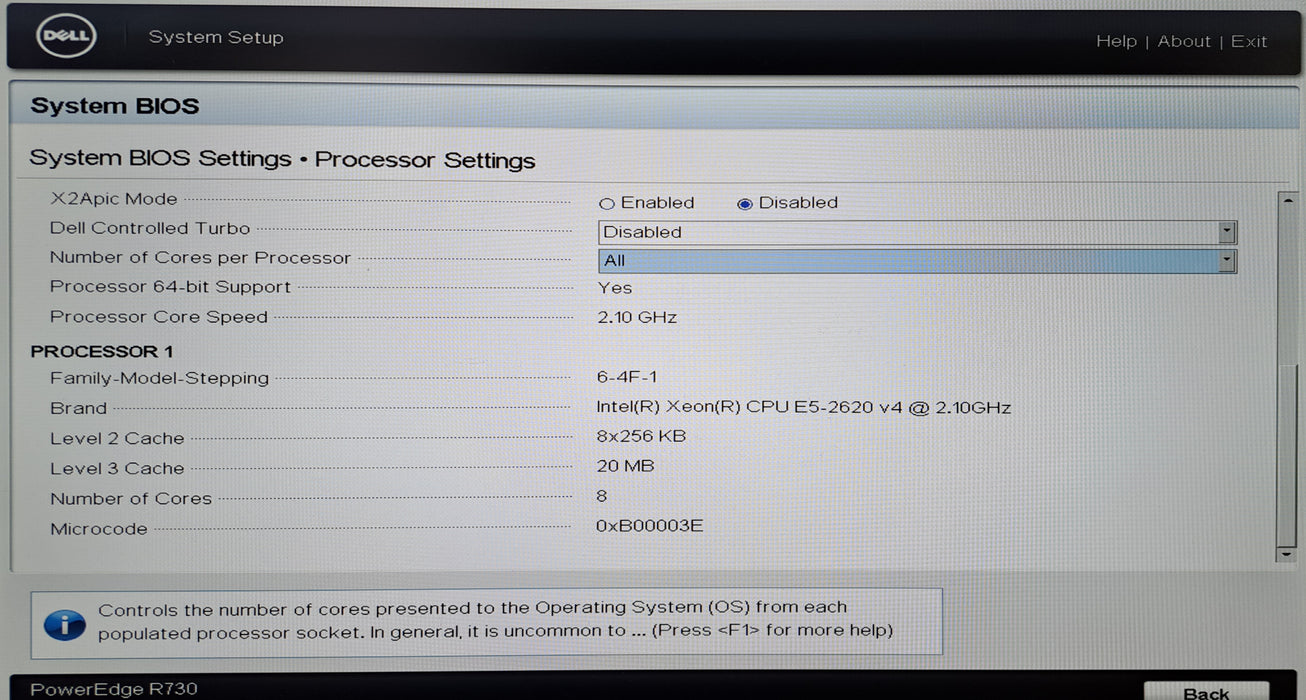 Dell PowerEdge R730 8x 2.5" | 1x Xeon E5-2620 v4 @2.10GHz, 16GB DDR4, H730 Mini