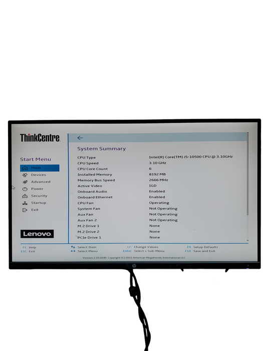 Lenovo ThinkCentre M90s  SFF PC i5-10500/8GB DDR5 NO-HDD/SSD