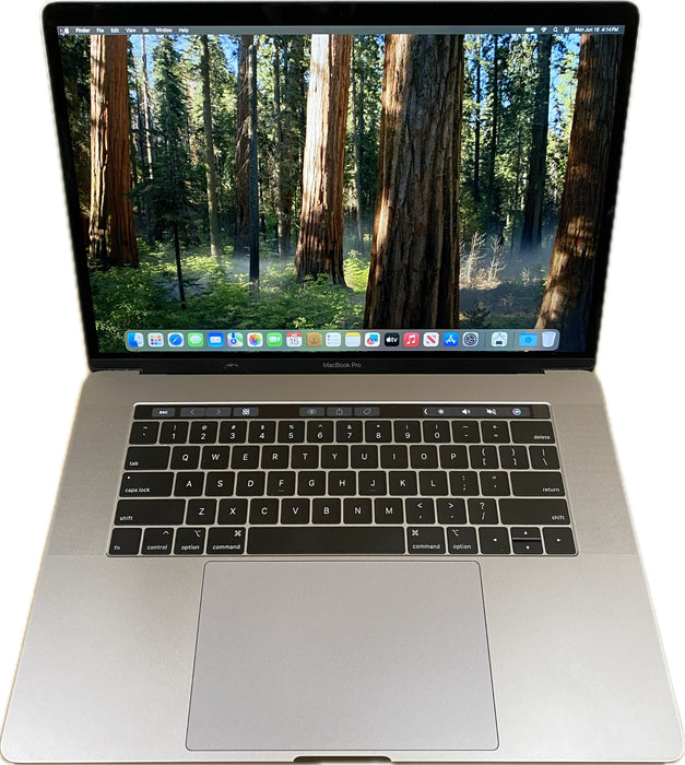 Apple MacBook Pro 15" 2018 i7-8750H Radeon Pro 555X GPU 16GB RAM 256GB SSD READ!