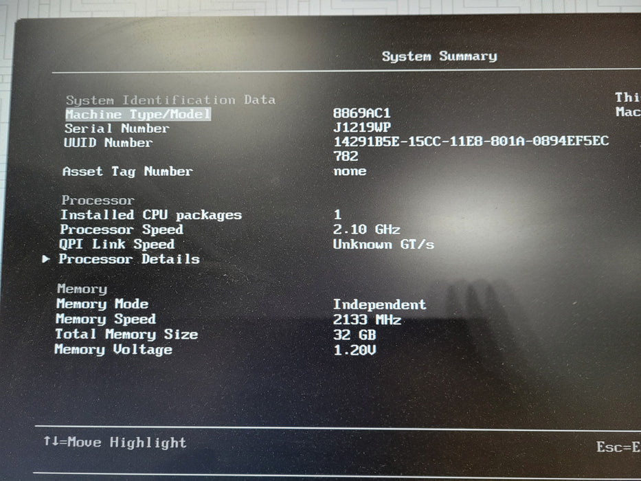 Lenovo System X 3550 M5 1x Xeon E5-2620 v4 @ 2.10GHz 32GB DDR4 2x 900W PS