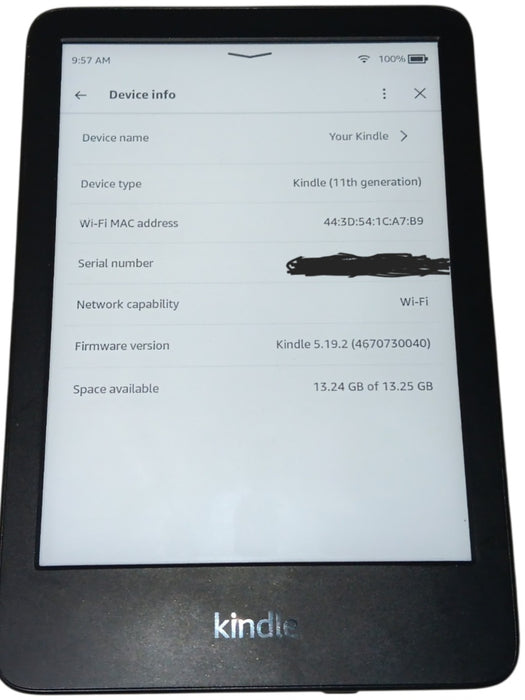 Amazon Kindle 11th Gen - 16GB - Black [C2V2L3]